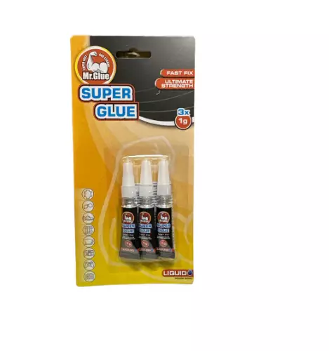 Mr.Glue Superliima 3x1g HK069783 - Koti ja käyttötavara - 13076 - 1