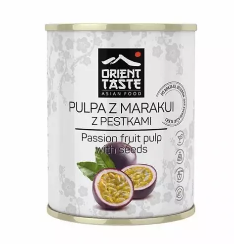 Oriental Taste Passion Fruit with Seeds Pulpa/ Passionhedelmä Siemenillä Massa 8 - Hedelmäsäilykkeet - 15856 - 1