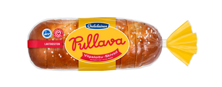 Oululainen Pullava Viipaloitu pitko vehnäpitko 450g - Kakut ja pullat - 16786 - 1