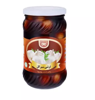 Pamir Brown Garlic Pickles / Kuorittu Valkosipuli Pikkelsi 640g CAM - Vihannessäilykkeet - 10796 - 1