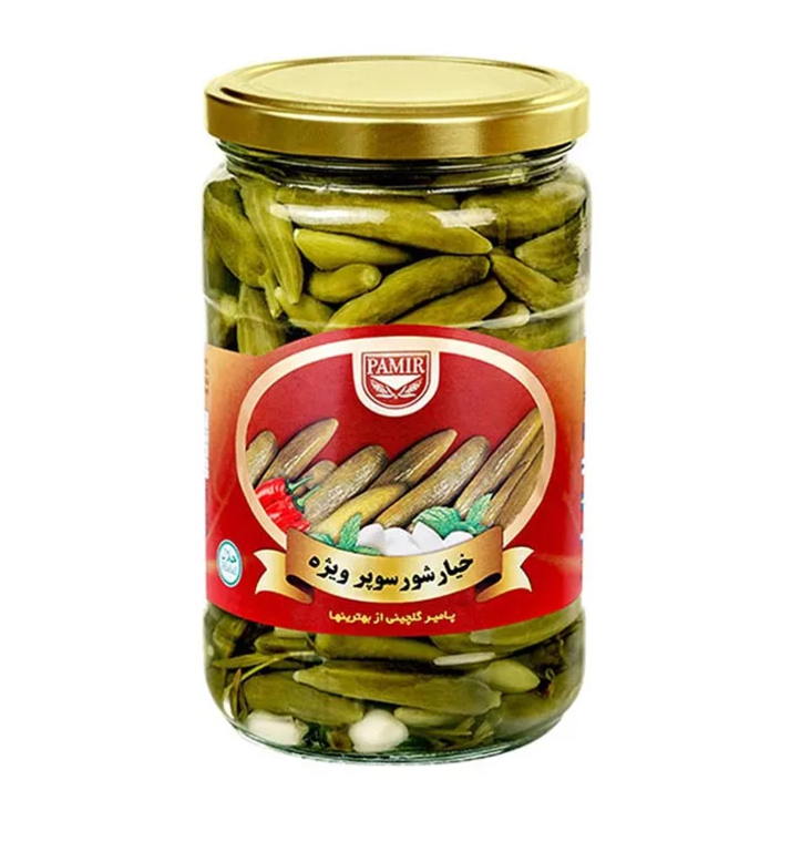 Pamir Eingelegte Salzgurken / Super Mini Suolakurkku Valkosipulilla 650g - Vihannessäilykkeet - 12396 - 1