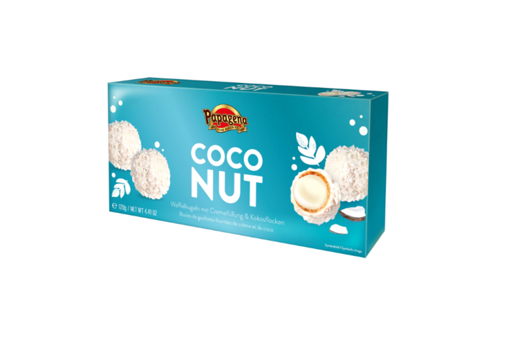 Papagena Fin Bakeries Waferballs Coconut 120g - Konvehdit - 13896 - 1