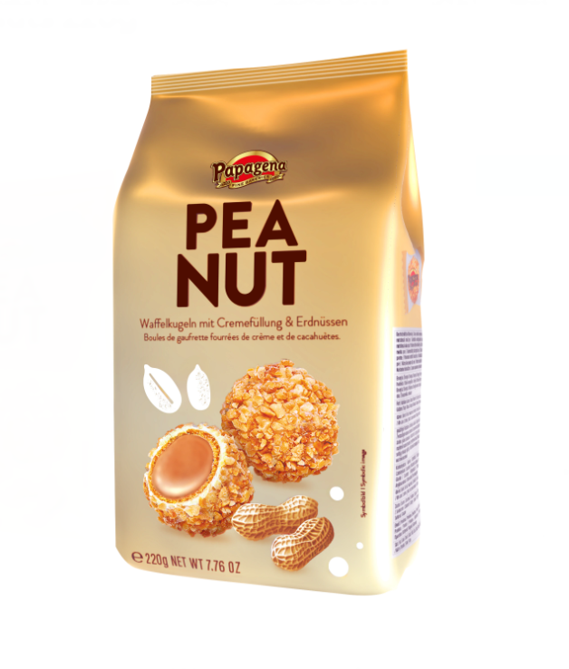 Papagena Vohvellipallot Maapähkinöillä 220g - Täytekeksit ja vohvelit - 18776 - 1