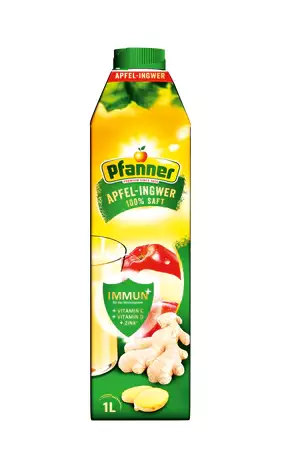 Pfanner Omena-inkivääri-sitruuna Täysmehu 1L - Täysmehut - 14656 - 1