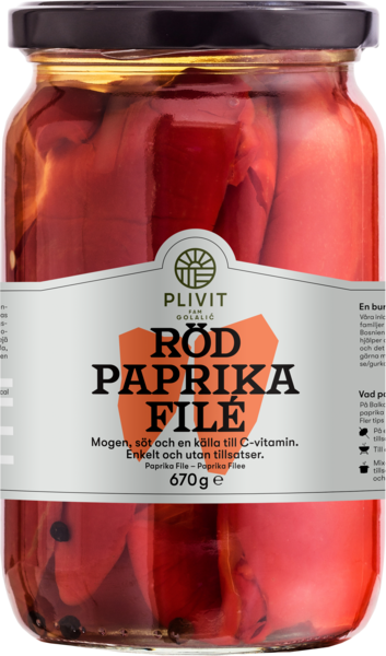 Plivit Red Paprika/ Punainen Paprikka 650g CAM - Tomaatti- ja paprikasäilykkeet - 20086 - 1