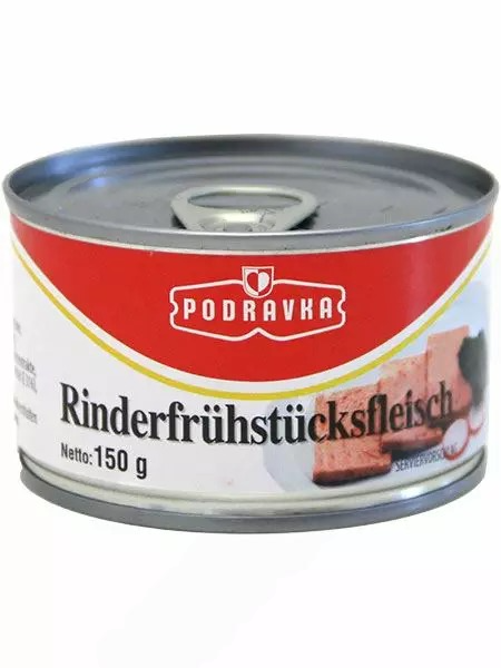 Podravka Rinderfrühstücksfleisch Lihasäilyke 150g - Liha- ja riistasäilykkeet - 14986 - 1