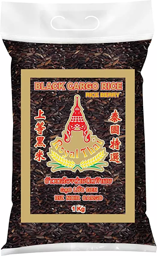 Royal Thai Black Cargo&Berry Rice / Musta riisi 1kg - Tummat ja täysjyväriisit - 10636 - 1