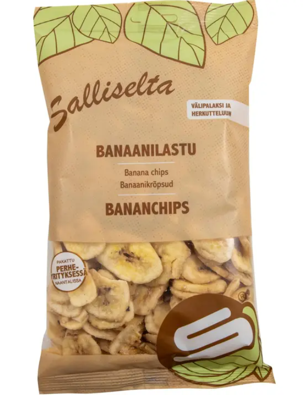 Sallinen Banaanilastu 250g - Kuivatut hedelmät - 19356 - 1