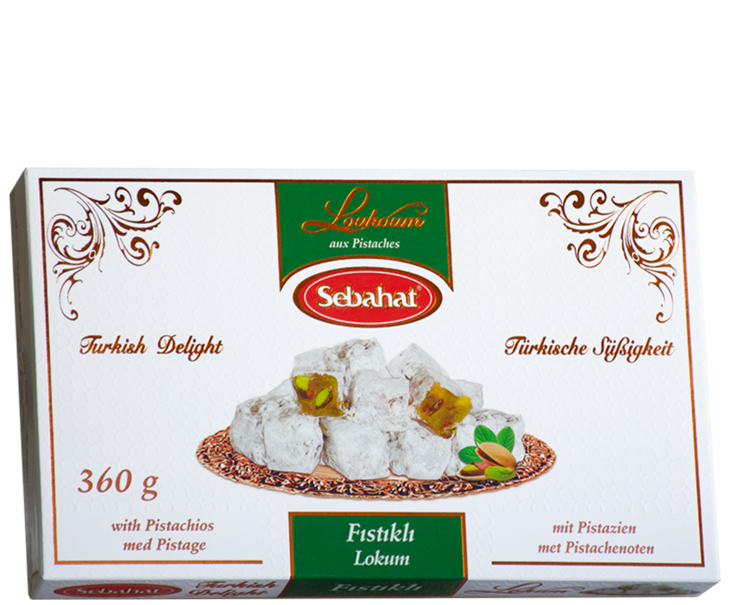 Sebahat Turkish Delight Pistaasi Lokum 360g - Turkish Delight & Halvat - 17046 - 1