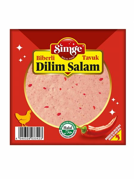 Simge Biberli Tavuk Dilim Salam / Pippurinen kanasalami leike 150g - Kana leikkeleet ja makkarat - 18516 - 1