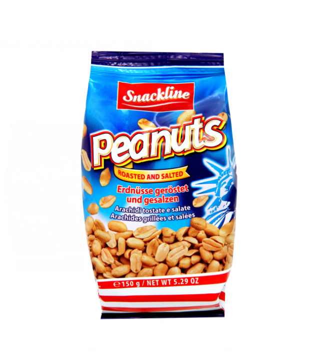 Snackline Roasted and Salted Peanuts/ Pähkinät 150g - Pähkinät - 16906 - 1