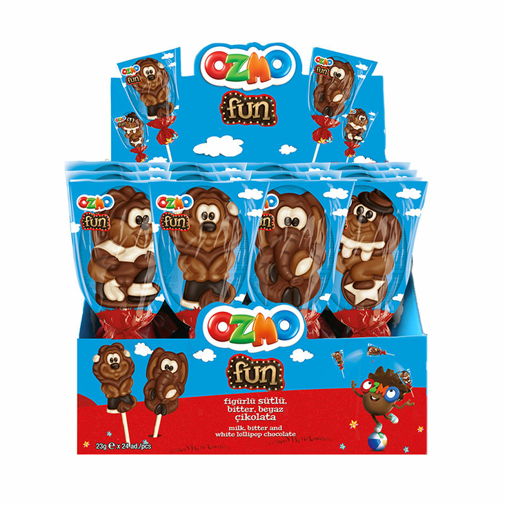 Solen Ozmo Fun Animal Faces Chocolate/ Suklaa Keksi 24x23g - Täytekeksit ja vohvelit - 17506 - 1