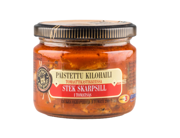 Old Riga Paistettu Kilohaili Tomaattikastikkeessa 280g - Kala- ja äyriäissäilykkeet - 4086 - 1