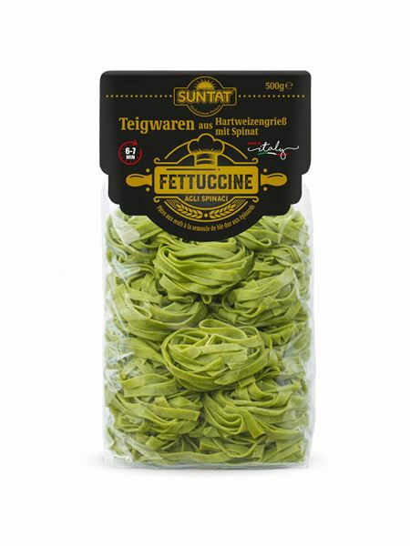 Suntat Fettuccine Agli Spinaci pasta 500g - Pastat - 19556 - 1