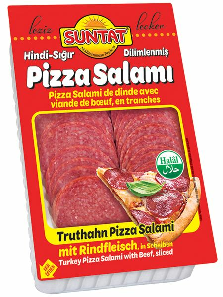 Suntat Pizza Salami / Kalkkuna- naudanlihasalami leike 200g - Nauta leikkeleet ja makkarat - 19776 - 1
