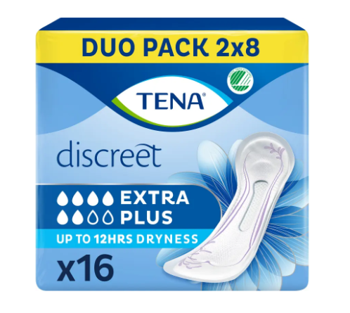 Tena Discreet Extra Plus 16pcs/ Terveysside Inkontinenssisuoja - Hygieniatarvikkeet - 16766 - 1