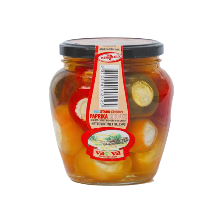 Vava Mix Paprika/ Mix-Paprikat Juustolla 550g - Tomaatti- ja paprikasäilykkeet - 17566 - 1