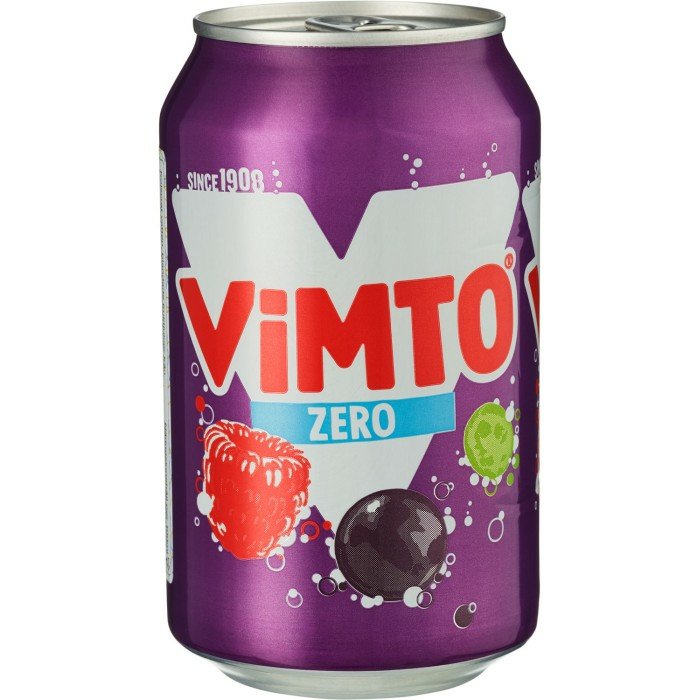 Vimto Soft Drink Zero/ Virvoitusjuoma 330ml TNK - Limonadit ja virvoitusjuomat - 19416 - 1