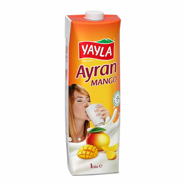 Yayla Ayran Mango makuinen jogurttijuoma 1L - Ayranit - 9786 - 1