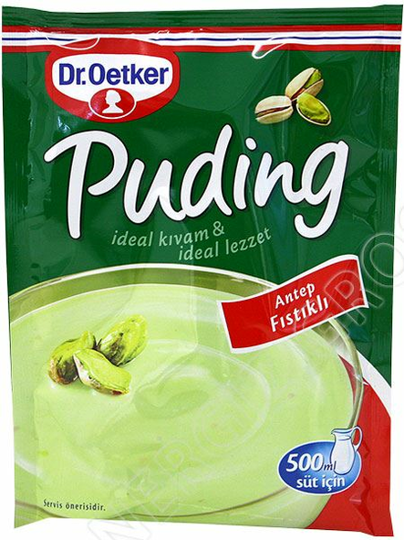 Dr. Oetker Puding Antep Fsitikli / Pistaasi vanukas 90g - Vanukkaat ja jälkiruoka-ainekset - 10327 - 1
