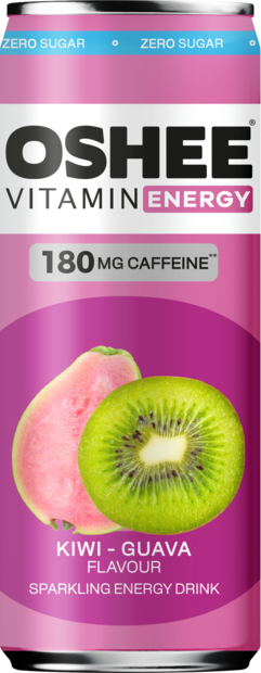 Oshee Kiwi-Guava Zero Sugar Energiajuoma 330ml TNK - Energiajuomat - 19877 - 1