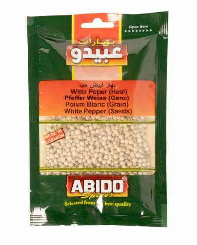 Abido Spices White Pepper (Seeds) / Valkopippuri kokonainen 50g - Pippurit - 16077 - 1