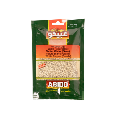 Abido Spices White Pepper (Seeds) / Valkopippuri kokonainen 50g - Pippurit - 16077 - 1