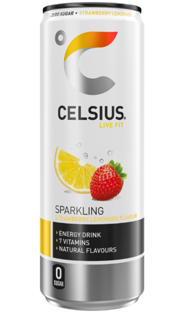 Celsius Strawberry Lemona Energiajuoma SORETION 355ml TNK - Energiajuomat - 12857 - 1