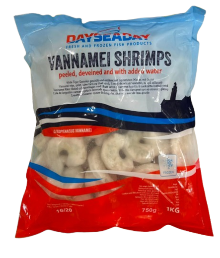 Dayseaday Black Tiger P&D/ Katkarapu 16/20 20% 800g/1Kg - Pakasteäyriäiset - 21117 - 1