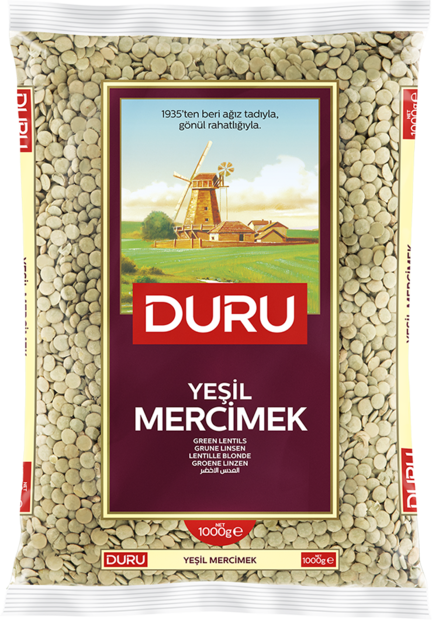 Duru Yesil Mercimek / Vihreät linssit 1kg - Linssit - 2267 - 1