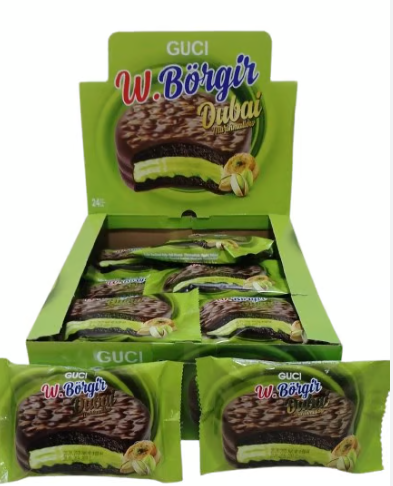 Guci W. Börgir Dubai Marshmallow / Vaahtokarkki pistaasitäytteellä 50g - Täytekeksit ja vohvelit - 20247 - 1