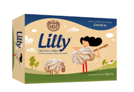 Kras Lily Vanilla/ Vanilja keksi 220g - Täytekeksit ja vohvelit - 20427 - 1