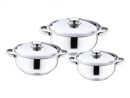 Safinox Eco Kannellinen Kattila Setti 6pcs (20,22,24cm) - Kattilat ja pannut - 13977 - 1