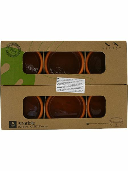 Hw Tat Anatolialainen savikulho 12x4cm 6kpl - Kattilat ja pannut - 11167 - 1