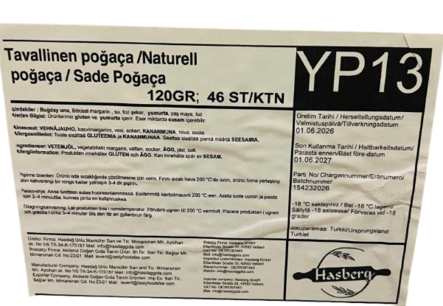 YP13 Esipaistettu Tavallinen Pogaca 120g - Suolaiset leivonnaiset - 20567 - 2