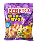 Bebeto Peach Rings Karkkipussi 80g - Irtomakeiset - 797 - 1