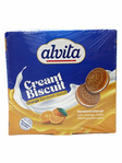 Alvita Creme Sandwich Biscuit Orange / Appelsiini makuinen täytekeksi 260g - Täytekeksit ja vohvelit - 19607 - 1