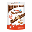 Kinder Bueno Riegel/ Suklaapatukka 6x21,5g - Suklaat - 3387 - 1