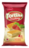 Vincinni Tortina Strawberry / Mansikanmakuinen täytettykakku 200g - Täytekeksit ja vohvelit - 5127 - 1