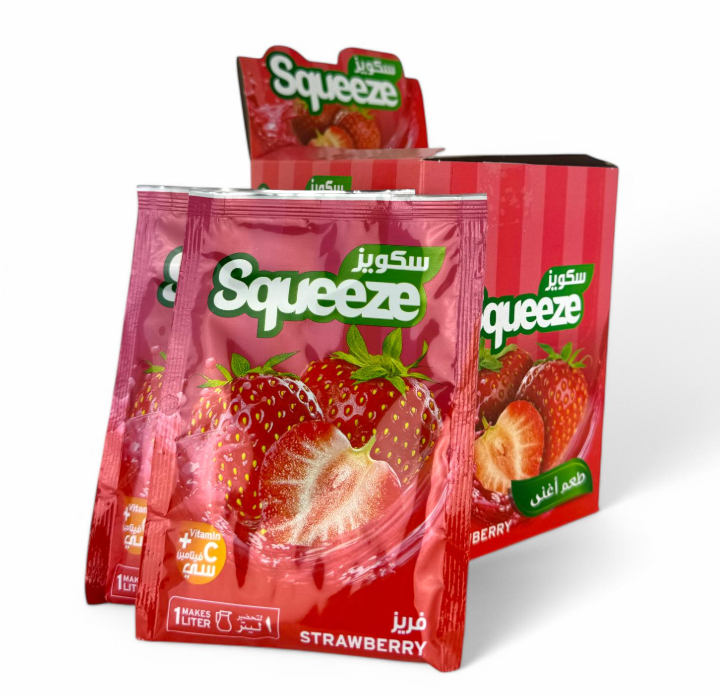 Squeeze Instant Drink Strawberry/ Juomajauhe 420g - Juomajauheet - 17657 - 1