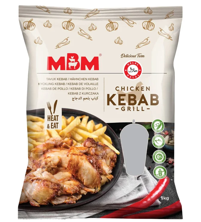 MBM Chicken Kebab/ Kana Kebab 1Kg - Kana pakasteet - 18187 - 1