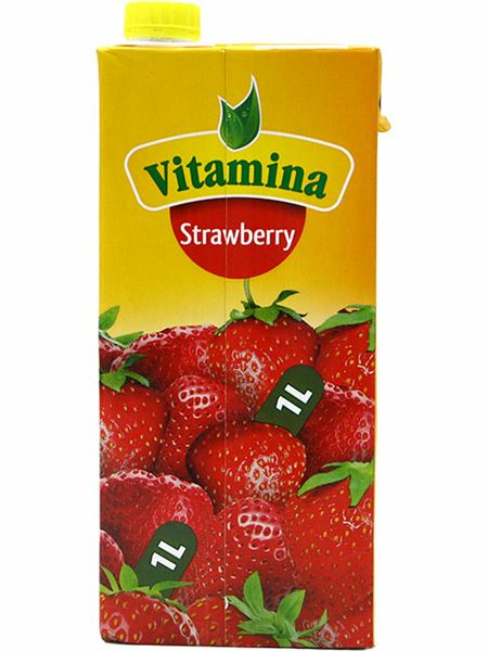 Vitamina Drink Strawberry / Mansikkamehujuoma 1L TETRA - Mehut ja nektarit - 19467 - 1