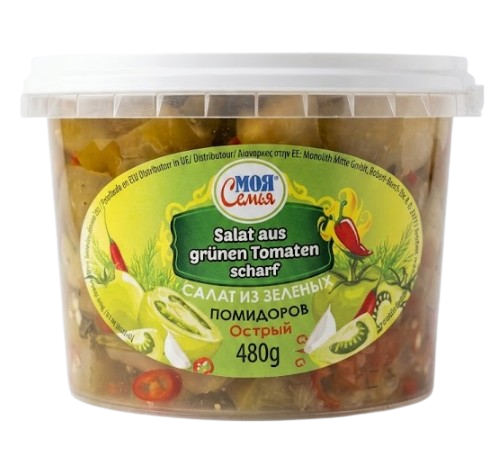 Mojo Semja Green Tomato Salad/ Tomaattisalaatti 480g PET - Tomaatti- ja paprikasäilykkeet - 20827 - 1