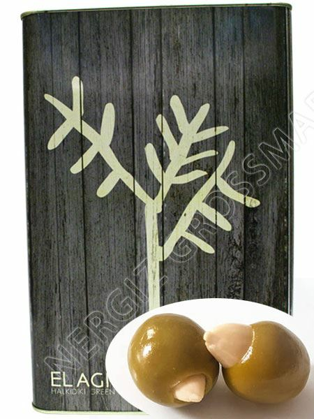 Amalthia Yesil Zeytin Bademli / Vihreä oliivi manteli 10kg - Oliivisäilykkeet - 367 - 1