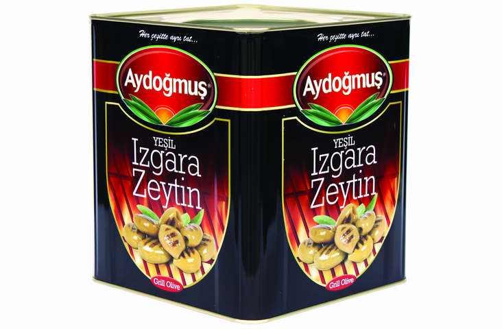Aydogmus Yesil Izgara Zeytin / Grillatut vihreät oliivit 9/14,1kg TNK - Oliivisäilykkeet - 8427 - 1