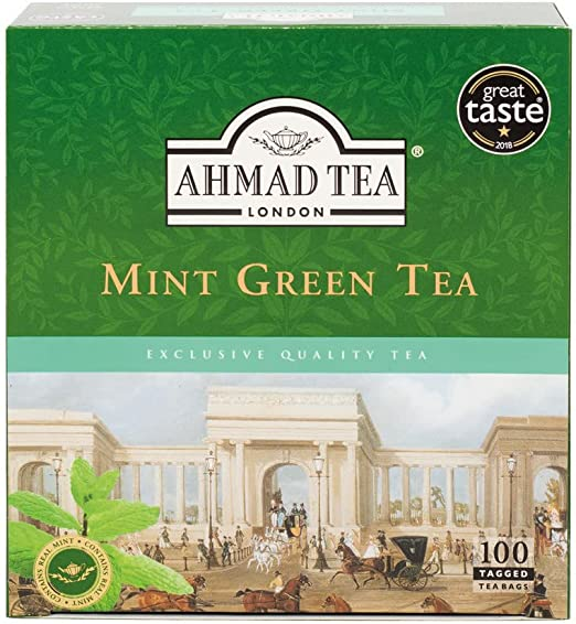 Ahmad Tea Green Tea Mint / Vihreä pussitee minttu 200g - Vihreä tee - 9727 - 1
