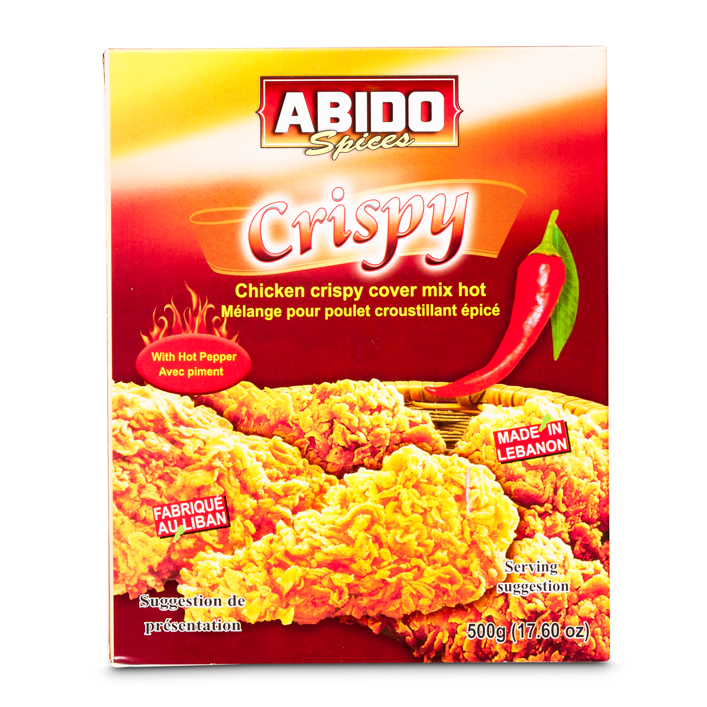 Abido Spice Chicken Crispy Cover Mix Hot/ Mausteseos 500g - Maustesekoitukset - 11977 - 1