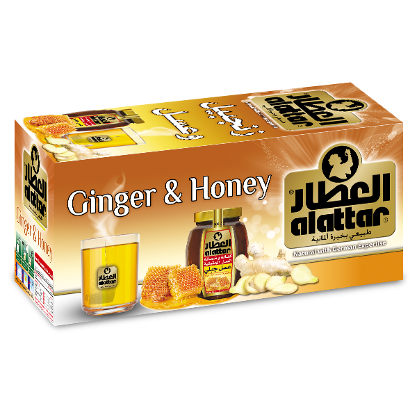 Al Attar Ginger & Honey Tea / Inkivääri-Hunaja Tee 20x2,8g - Vihreä tee - 18307 - 1
