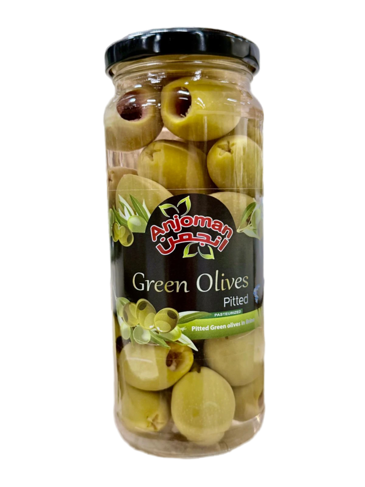 Anjoman Green Olives / Kivettömiä vihreitä oliiveja suolaliemessä 340g CAM - Oliivisäilykkeet - 19317 - 1