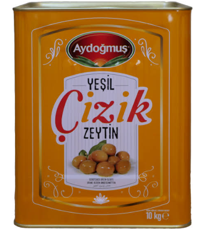 Aydogmus Cizik Yesil Zeytin / Vihreät oliivit 10kg TNK - Oliivisäilykkeet - 21607 - 1